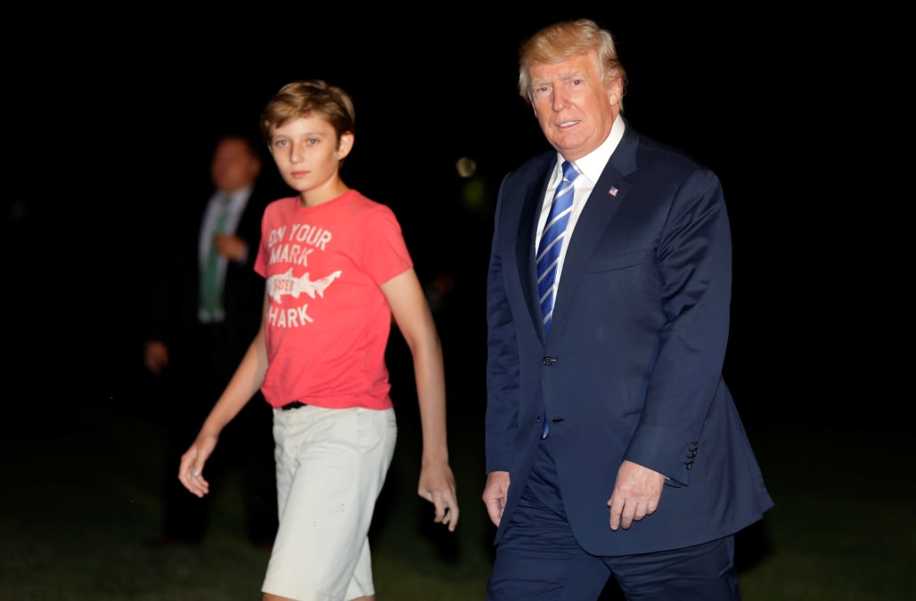 Barron Trumps Newest J Crew T Shirt Sends Internet Into A Frenzy As Chelsea Clinton Defends Him 