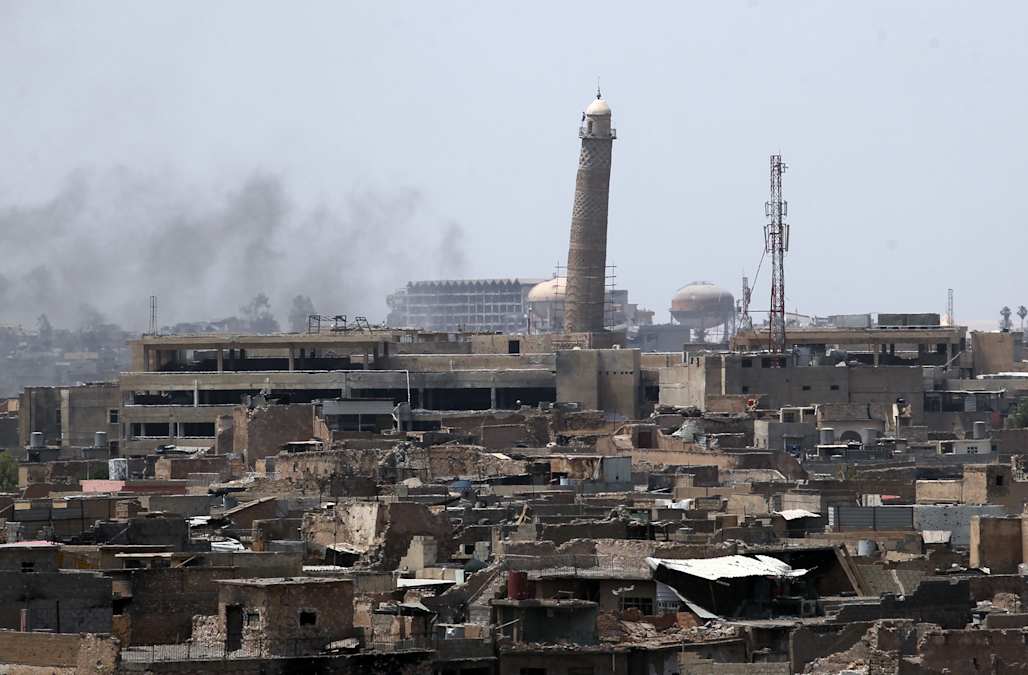 Islamic State Blows Up Historic Mosul Mosque Where It Declared caliphate 