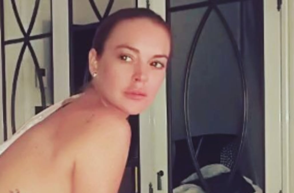 Naked Spanish Tits - Lindsay Lohan strikes a nude pose on Instagram - AOL ...