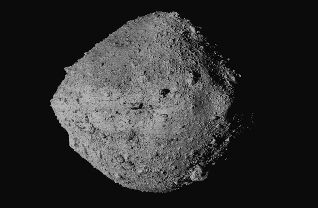 U.S. spacecraft touches asteroid surface for rare rubble ...