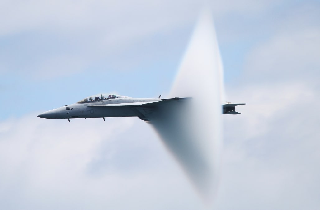 11 photos of America's fighter jets breaking the sound barrier