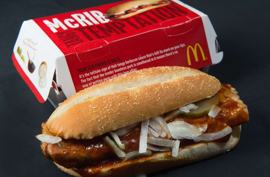 The McRib is back at McDonald's but two surprising states are not
