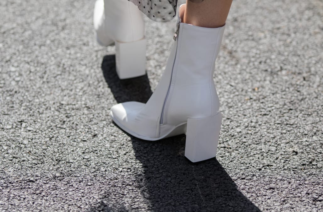 Wear white all winter with these chic booties