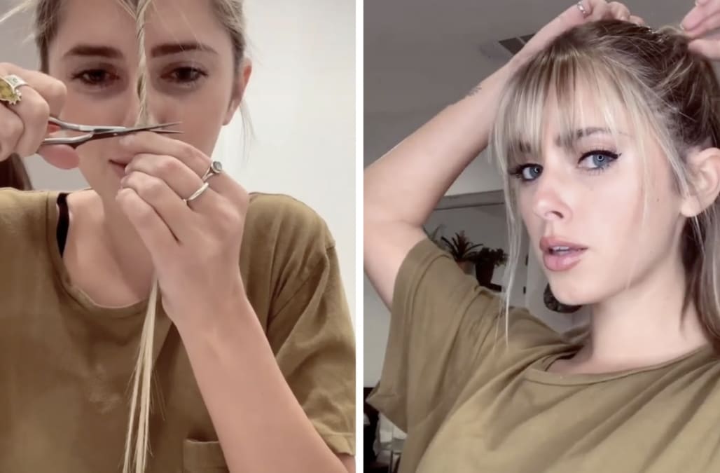How to cut your own bangs at home, if you must