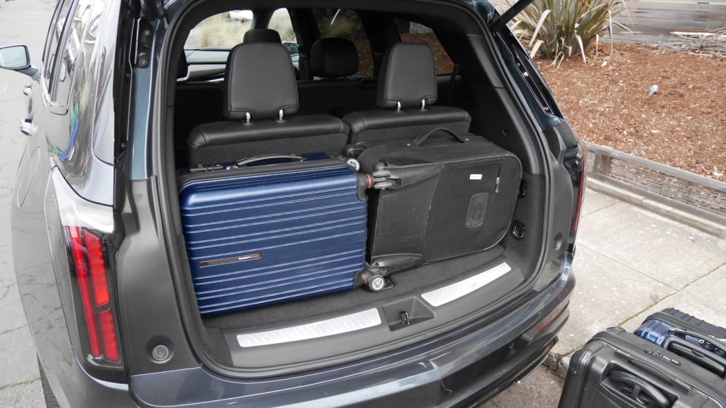 Cadillac XT6 Luggage Test How much fits behind the thirdrow? Autoblog