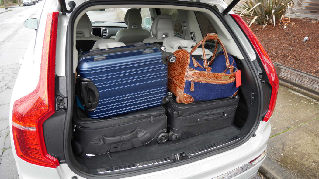 Volvo XC90 Luggage Test How much fits behind the third row? Autoblog