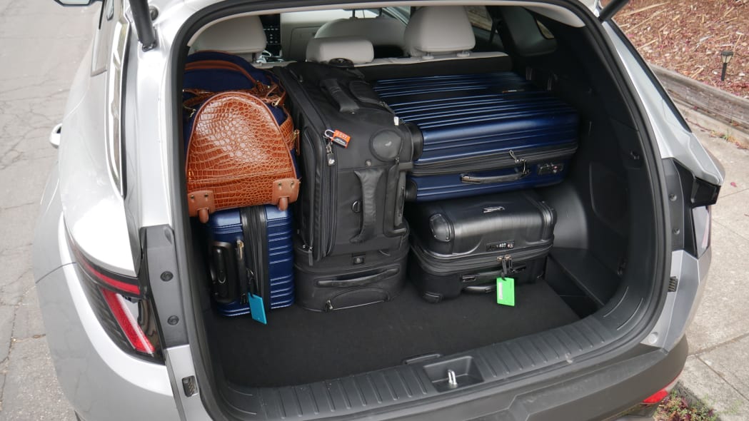 2022 Hyundai Tucson Luggage Test How much cargo space Autoblog