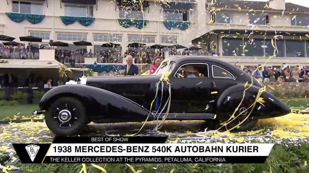 Der Beste der Ausstellung: Mercedes-Benz 540K Autobahnkurier von 1938 gewinnt in Pebble Beach