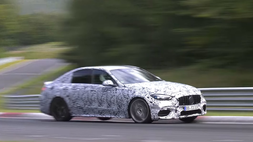 2022 Mercedes-AMG C 63 prototype sounds lifeless lapping the ‘Ring