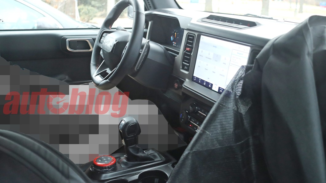 2023 Ford Bronco Raptor interior revealed in new spy photos