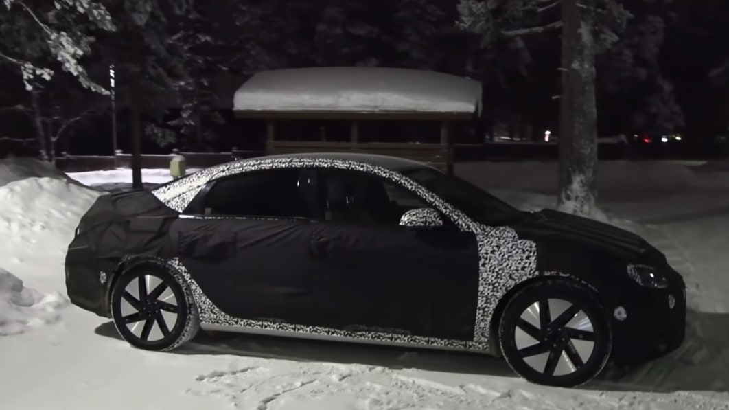 Hyundai Ioniq 6 Prototyp in Norwegen auf Video gesichtet