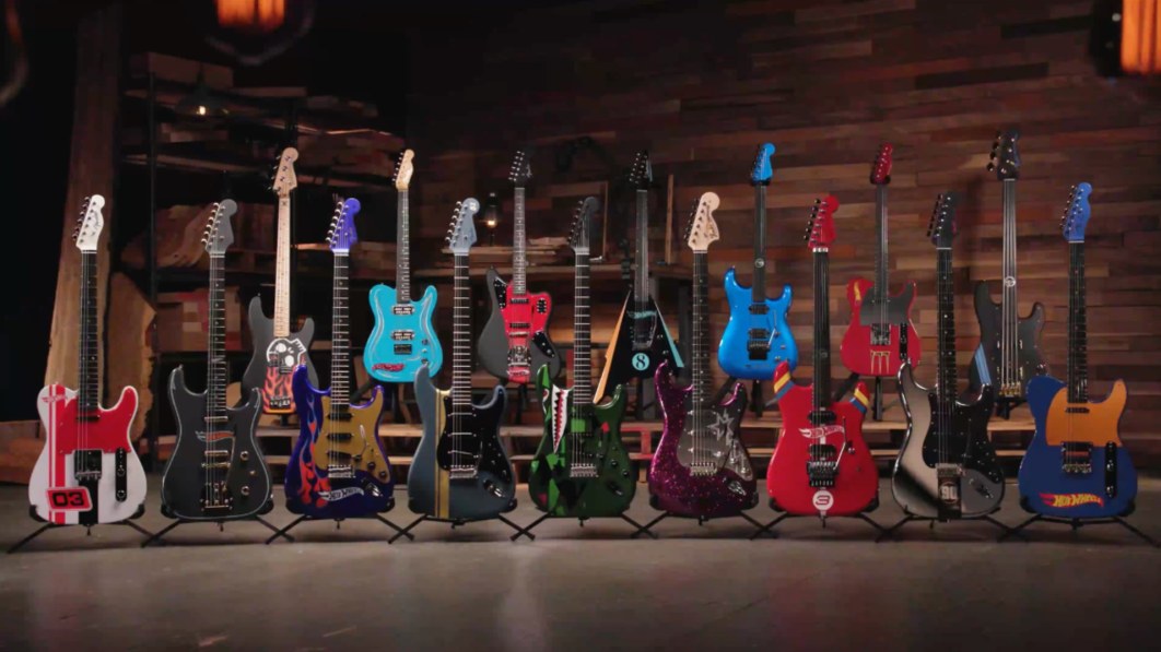 Hot Wheels und Fender entwickeln eine Reihe von Gitarren, die von Diecast-Modellen inspiriert sind