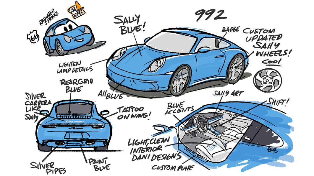 Porsche und Pixar entwerfen gemeinsam einen von Sally inspirierten 911