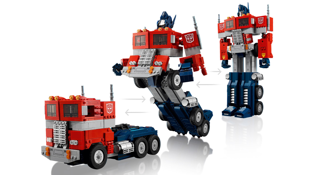 Lego’s 1500-piece Optimus Prime actually transforms into a truck