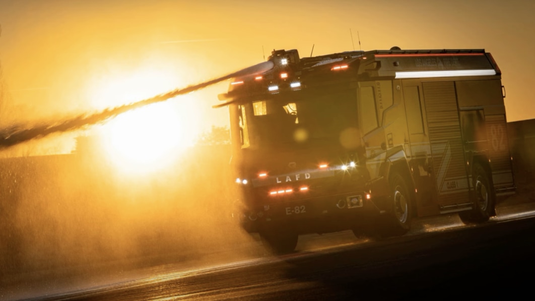 Los Angeles gets the first electric fire truck in America