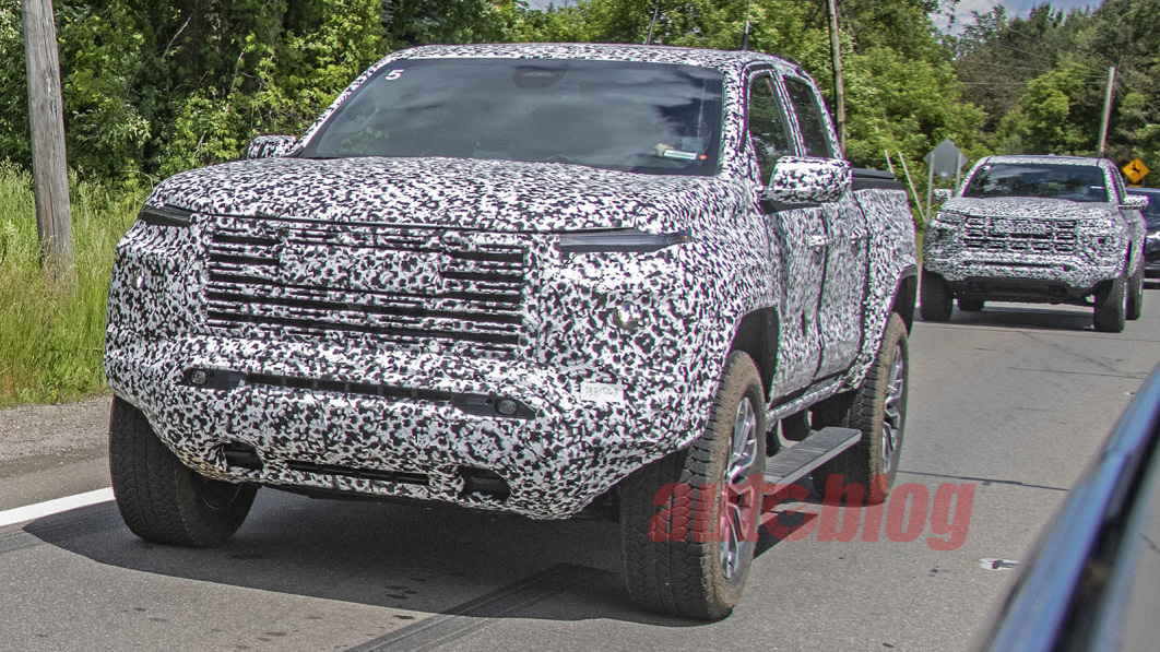 Next-generation GMC Canyon, Chevy Colorado spied together