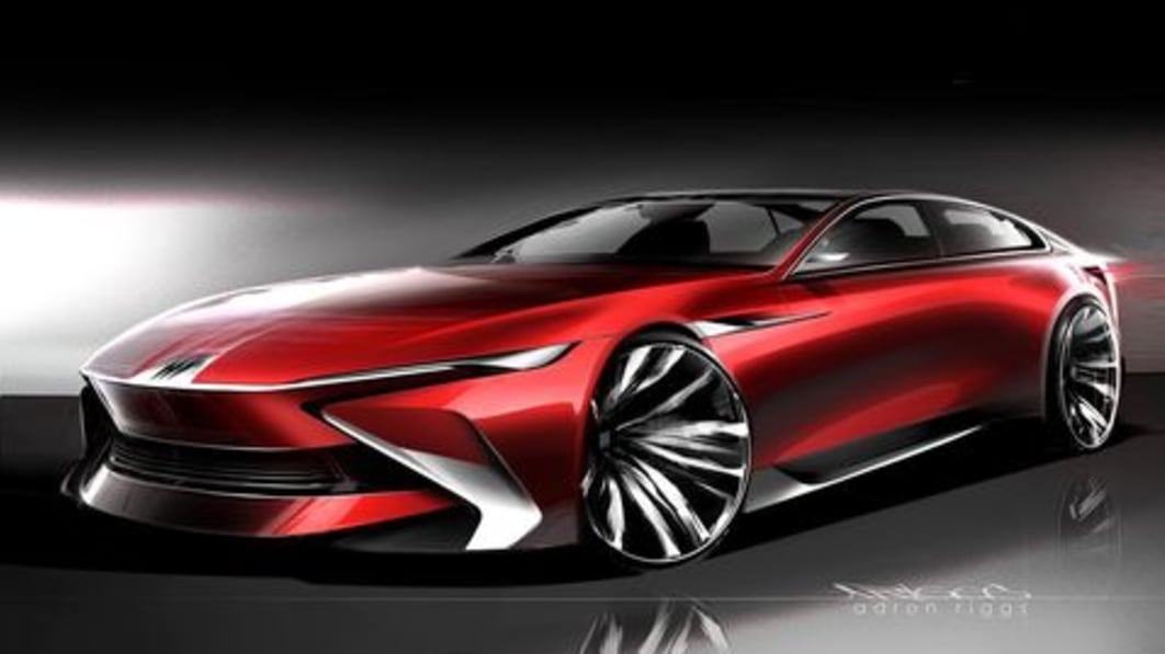 Buick luxury sedan design sketch would make a great flagship