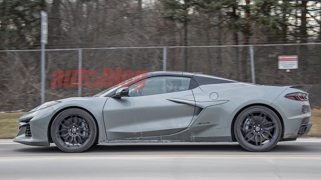 Leaked 2024 Chevy Corvette ERay caught in real life Autoblog