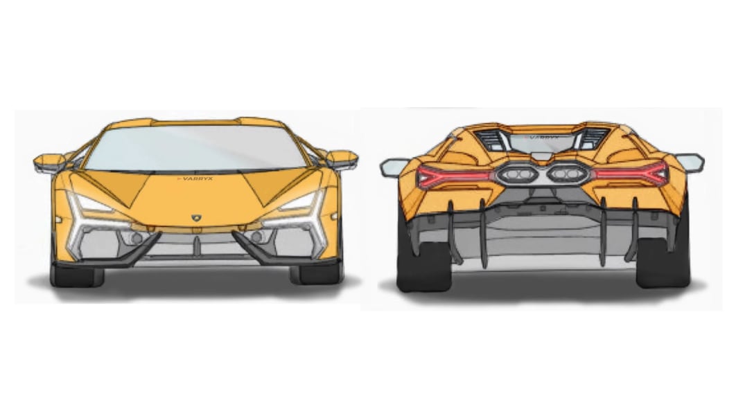 Lamborghini’s upcoming V12 hybrid leaked in patent images