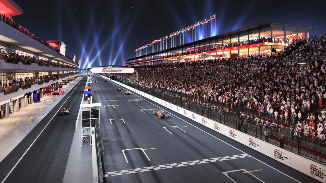 This is what the Formula 1 Las Vegas Grand Prix will look like in a rendering