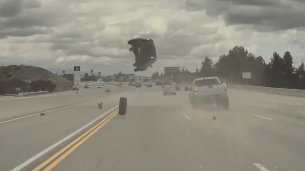 Watch Aos Wheels launch the Kia Soul into the air on the LA Freeway