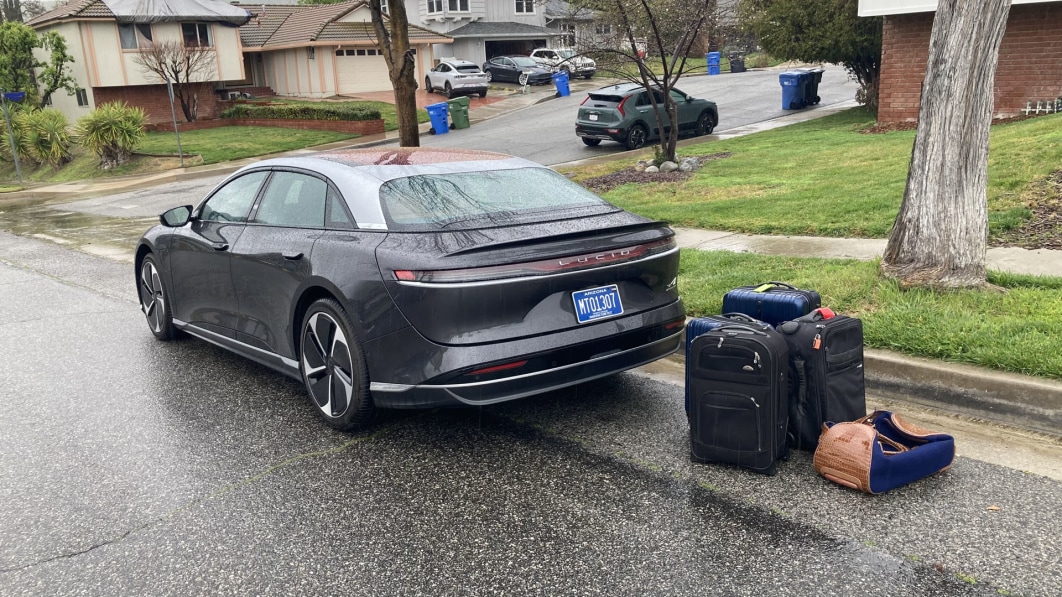 Lucid Air Luggage Test: How much trunk (and frunk) space? - Autoblog