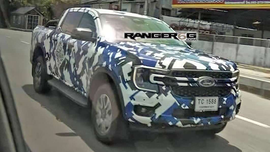 2023 Ford Ranger spied with a baby F-150-style front end