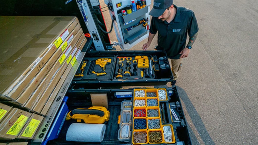 This truck bed organizer aims to secure your tools and gear