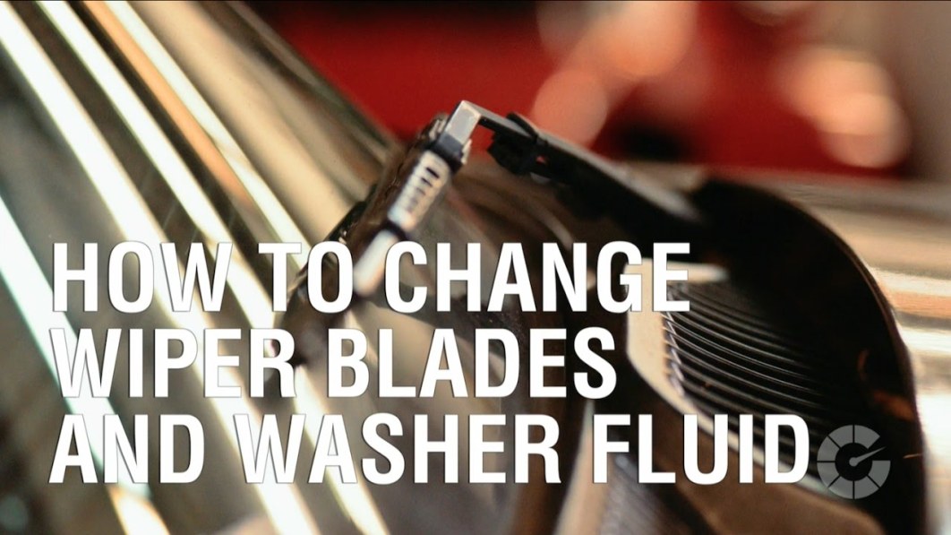 How to change wiper blades and washer fluid