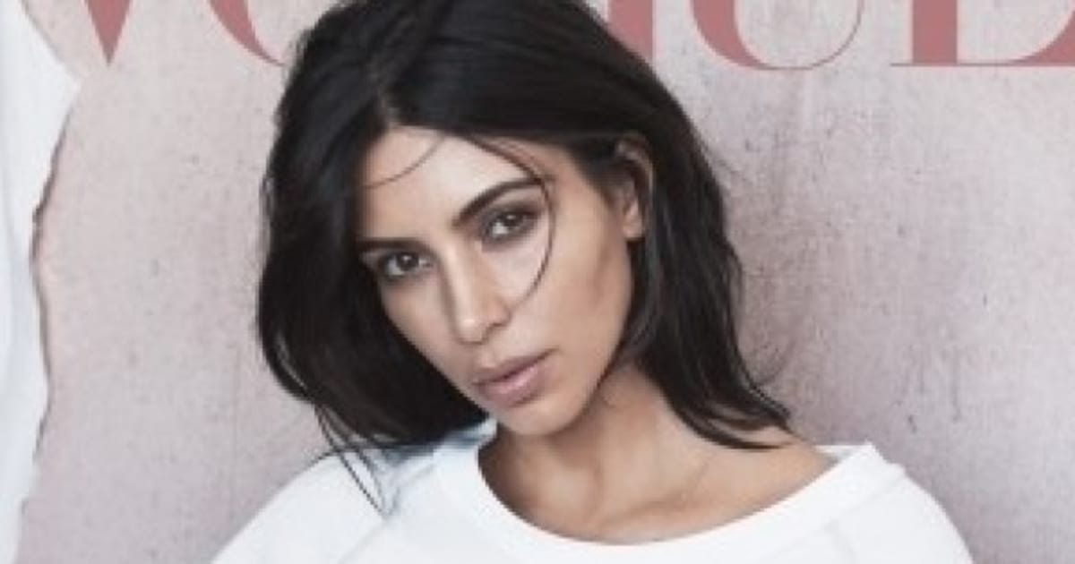 Kim Kardashian No Makeup Vogue Saubhaya Makeup