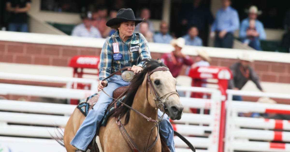 Mary Burger, 67-Year-Old Barrel Racer, Wins Hat Trick At Calgary ...