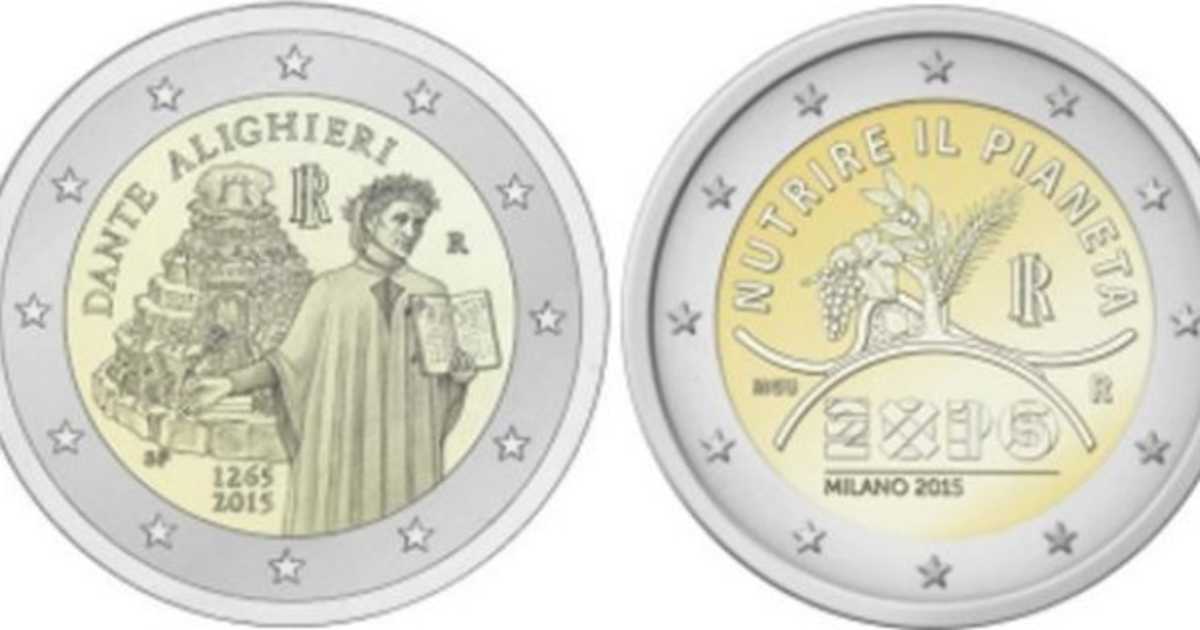 Monete Da 2 Euro Dante Alighieri Valore
