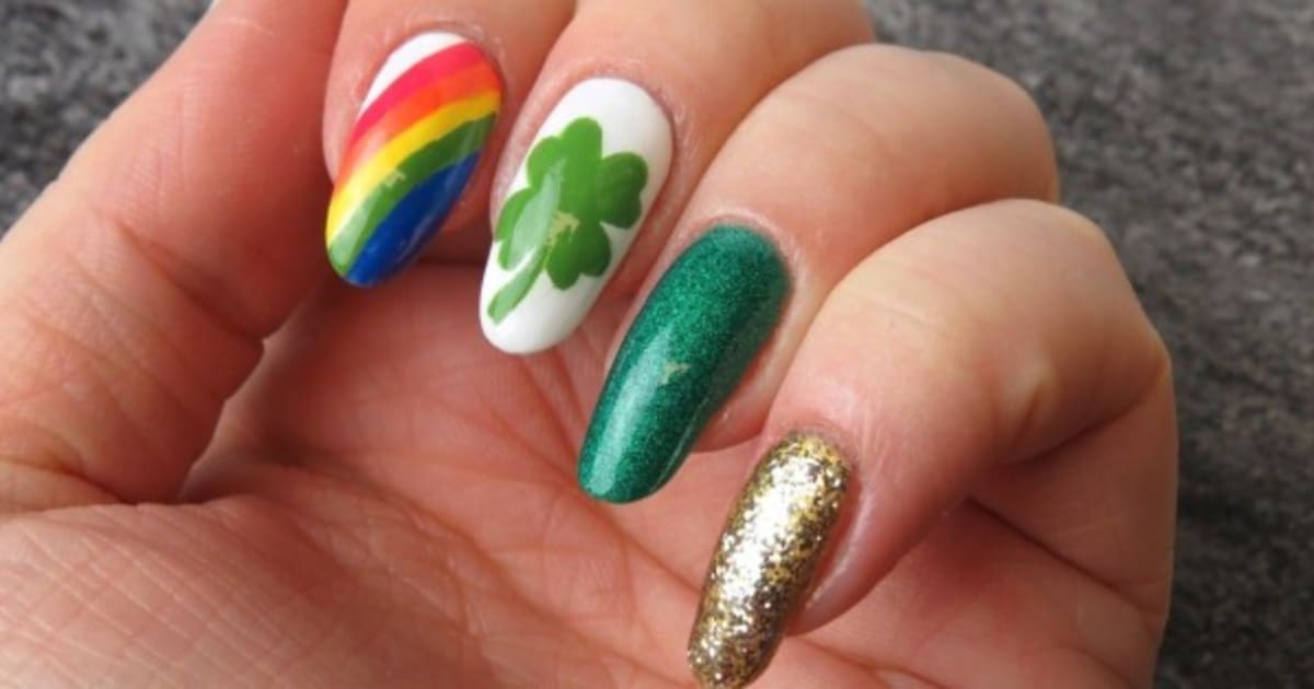 Glitter Nail Designs for St. Patrick's Day - wide 1
