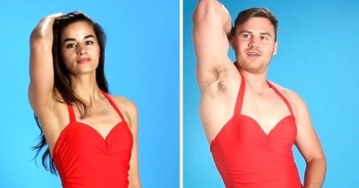 Men Trying On Women s Swimwear Looks Exactly Like You d Imagine