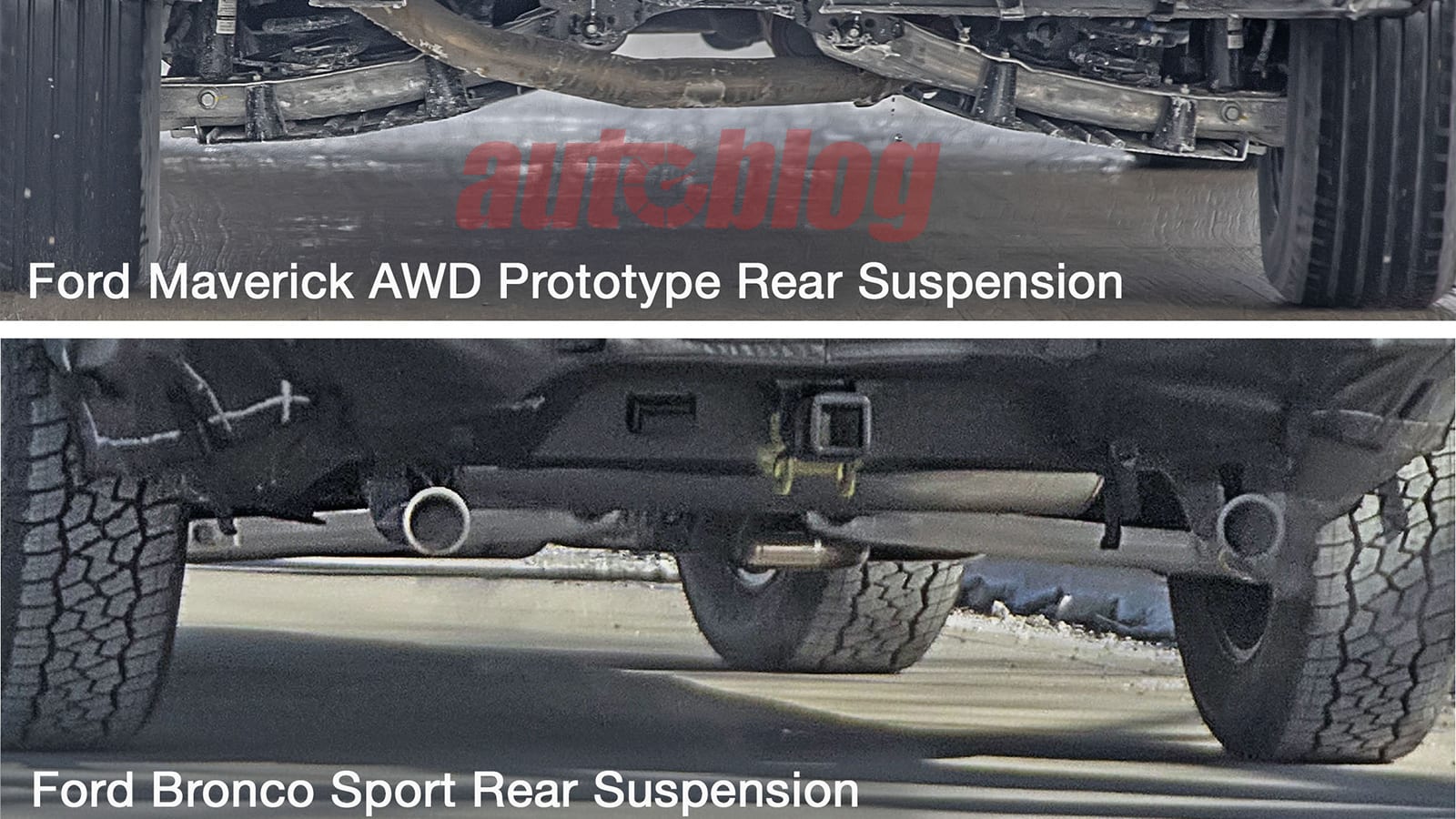 Ford Maverick and Bronco Sport suspension comparison