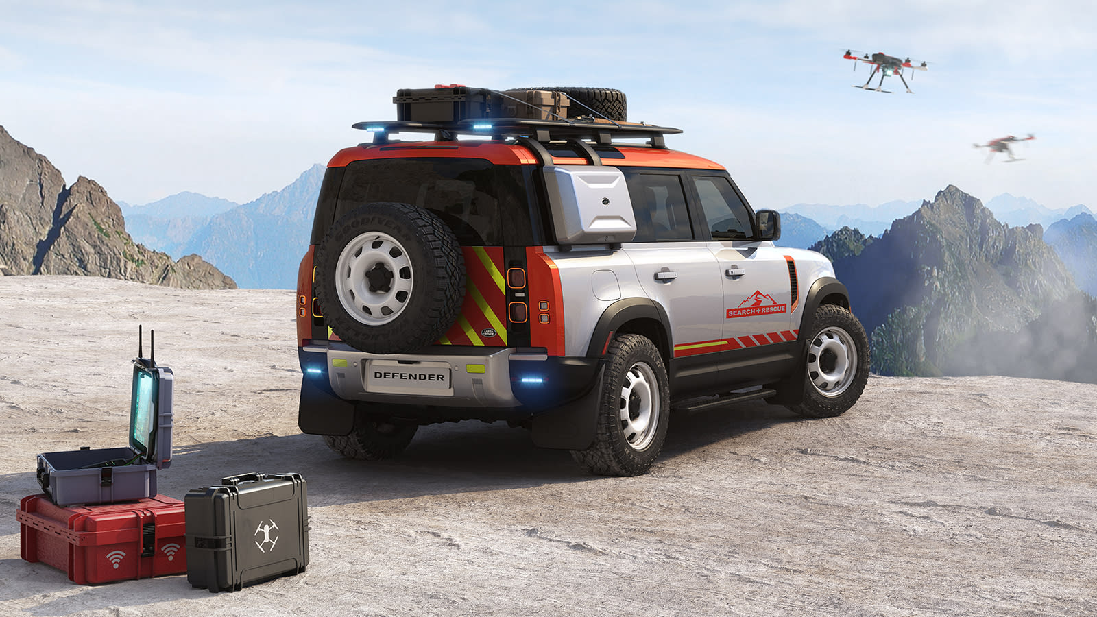 Land Rover Search and Rescue Defender rendering