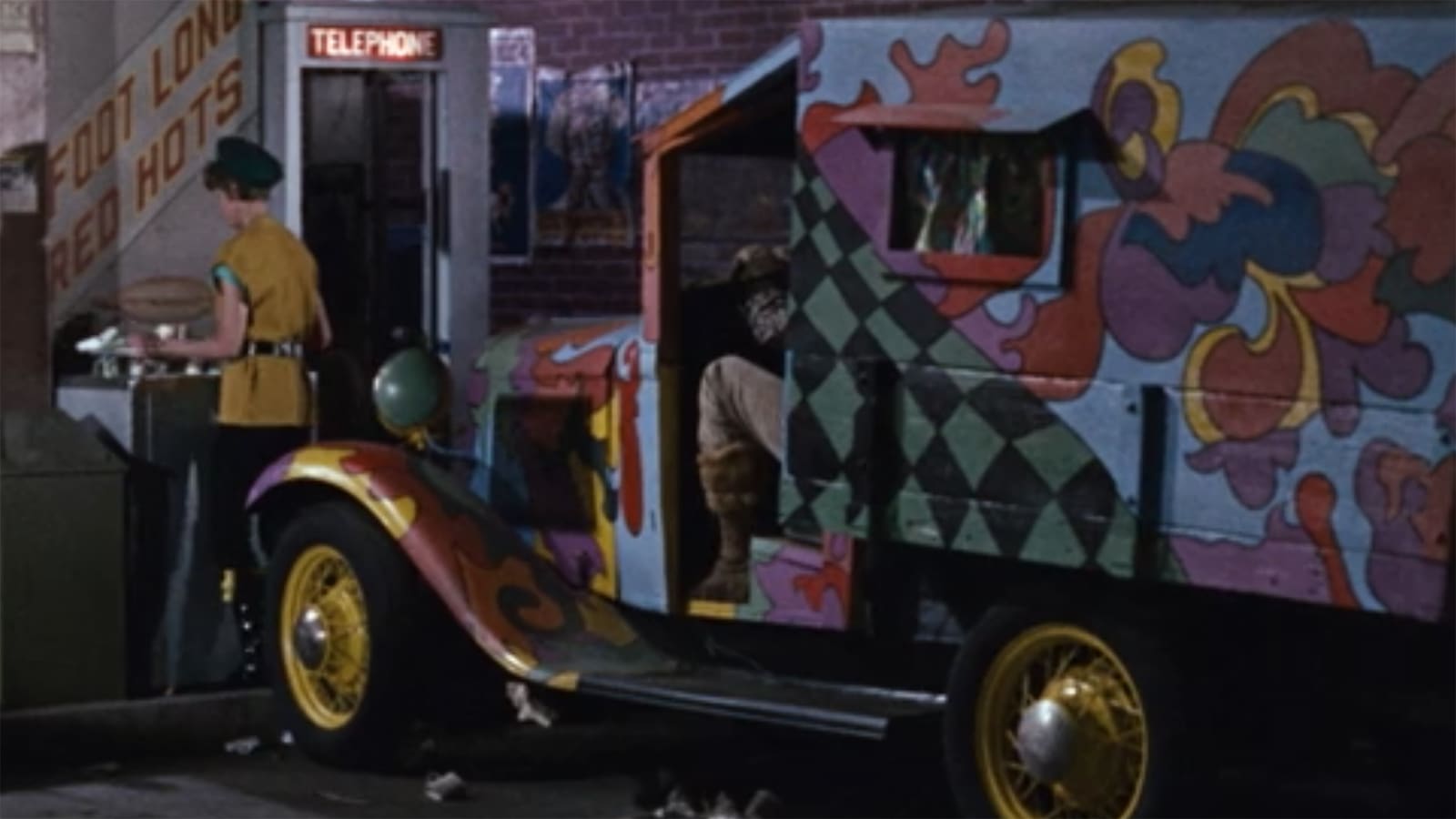 The hippie van from "The Love Bug"