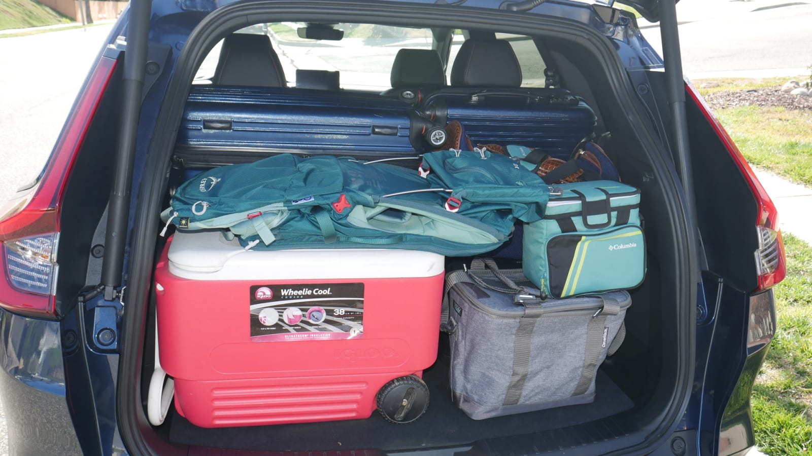 CR V luggage test loadedish Honda CR-V Luggage Test: How much cargo space?