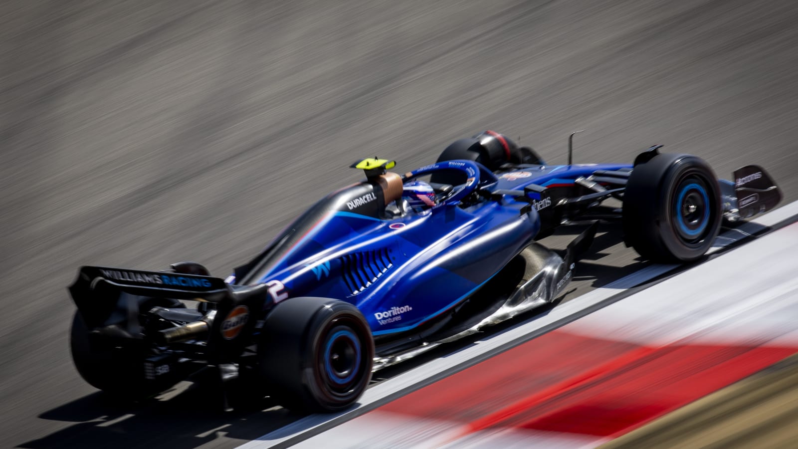 BAHRAIN - Logan Sargent (Williams) during the second day of testing at Bahrain International Circuit ahead of the start of the Formula 1 season.  ANP SEM VAN DER WAL (Photo by ANP via Getty Images)