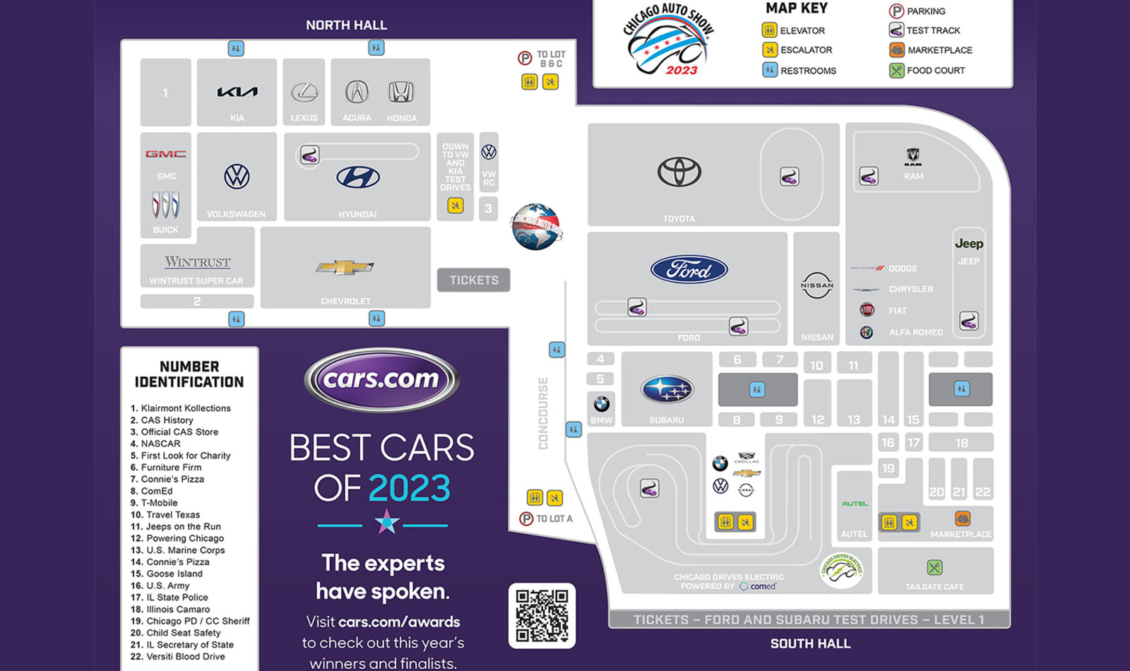 2023 Chicago Auto Show Floor Map