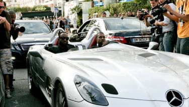 Kanye West rolls up to AIDS benefit in Mercedes-McLaren SLR Stirling Moss