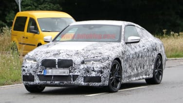 BMW 4 Series coupe looks sleek in light camouflage