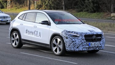 2021 Mercedes-Benz GLA-Class and electric EQA spied with minimal camouflage