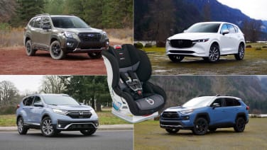 Car seat test | Mazda CX-5 vs. Toyota RAV4 vs. Subaru Forester vs. Honda CR-V