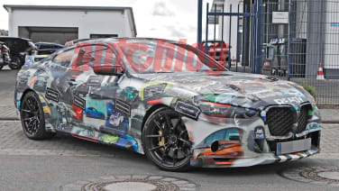 BMW 3.0 CSL spied driving in public showing off its flashy design