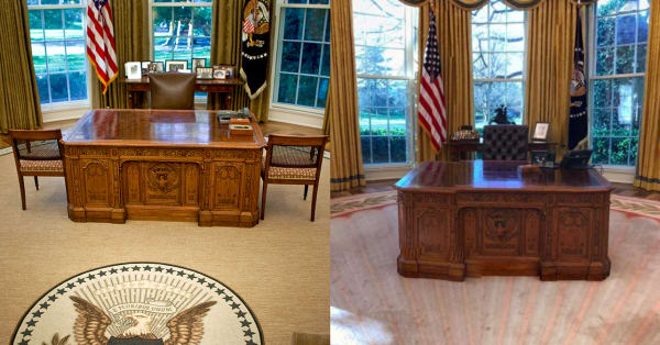 See The Changes Donald Trump Made To The Oval Office Aol Lifestyle