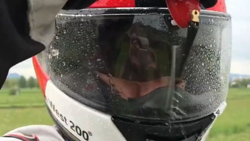 This wiper is made for your motorcycle helmet - Autoblog