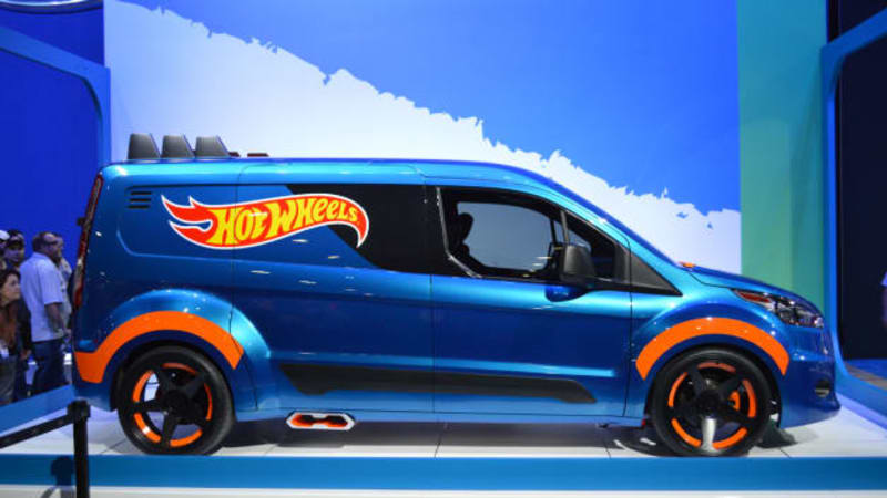 Details about   2018 Hot Wheels HW Art Cars Ford Transit Connect Cargo 'S' Van Yellow MultiColor 
