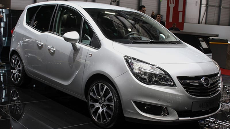 Opel Meriva gets refreshed with more chrome and new diesel