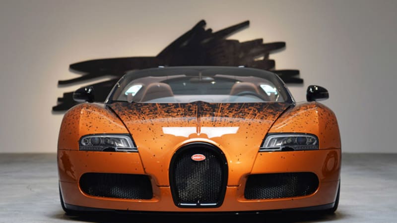 Bugatti Veyron Grand Sport Venet on display in Beverly Hills